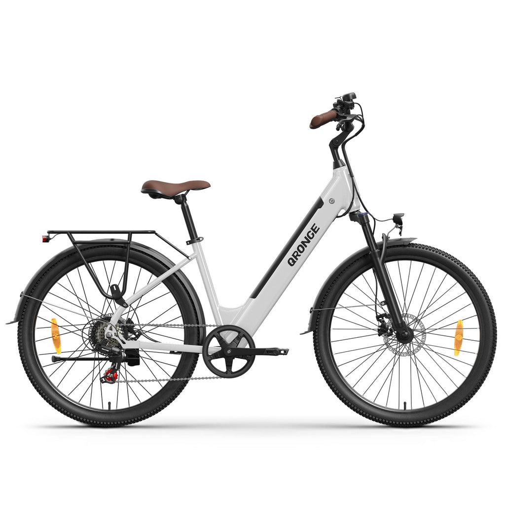 26 inch Electric Bike for Adults 1200W Peak Step Through E-Bike 70Miles Range 25 mph Max Speed Electric Bicycles 7-Speed Front Fork Suspension E-Mountain Bikes 36V 12.8AH Battery, UL2849 by SGS Electric Bikes