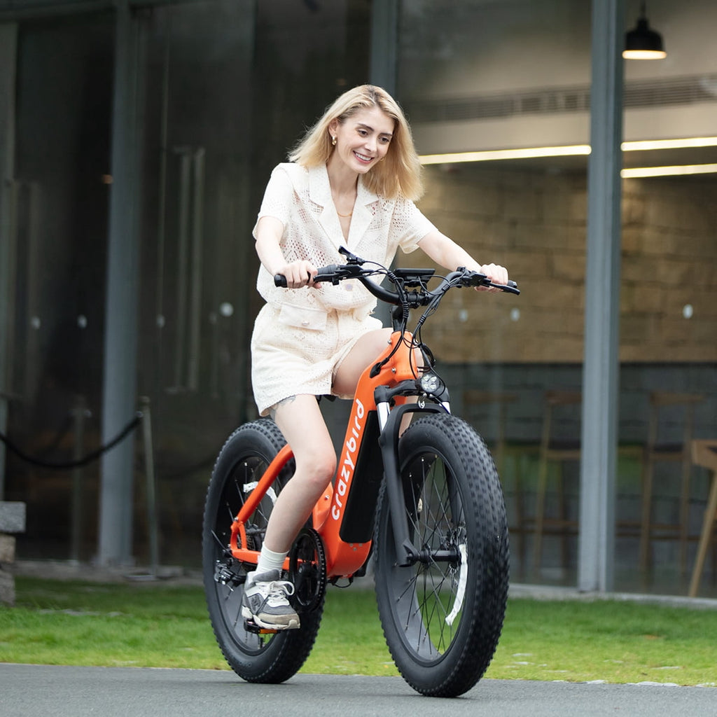 Crazybird CB60 26 Electric Mountain Bike for Adults, 1400W Peak with 85Nm High Torque, 52V 15.6Ah Removable Battery, 62 Miles Long Range, 26x4.0 Fat Tires E-Bike, Shimano 7-Speed & Dual Disc Brakes Electric Bikes