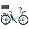 26 Electric Bike for Adults 7 Speed 20mph 500W Ebike for Women Men Seniors, Black Electric Bikes