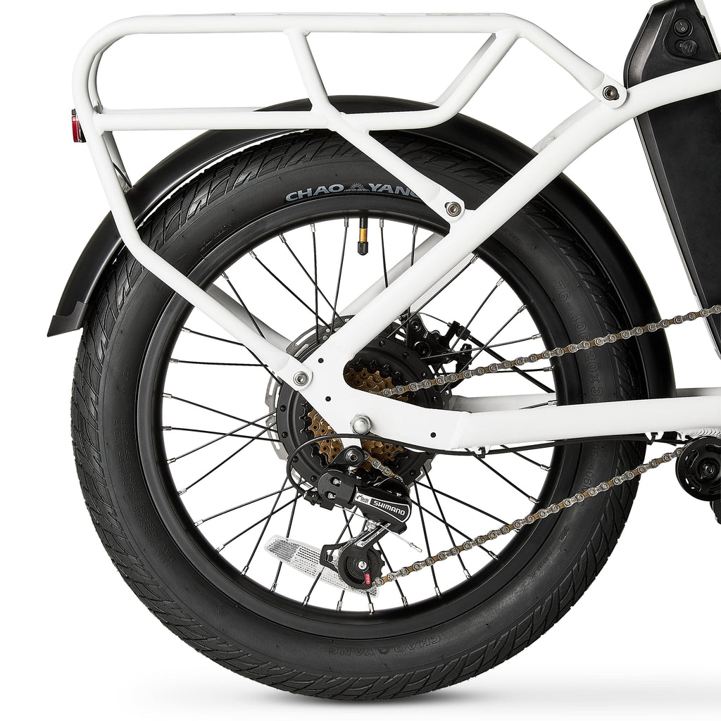 Concord 20 Loadpro Electric Cargo Bike, 48V, Class 2, Off-White, Fits Riders 4'11 - 6'3, Adult, Unisex, Online Only Electric Bikes