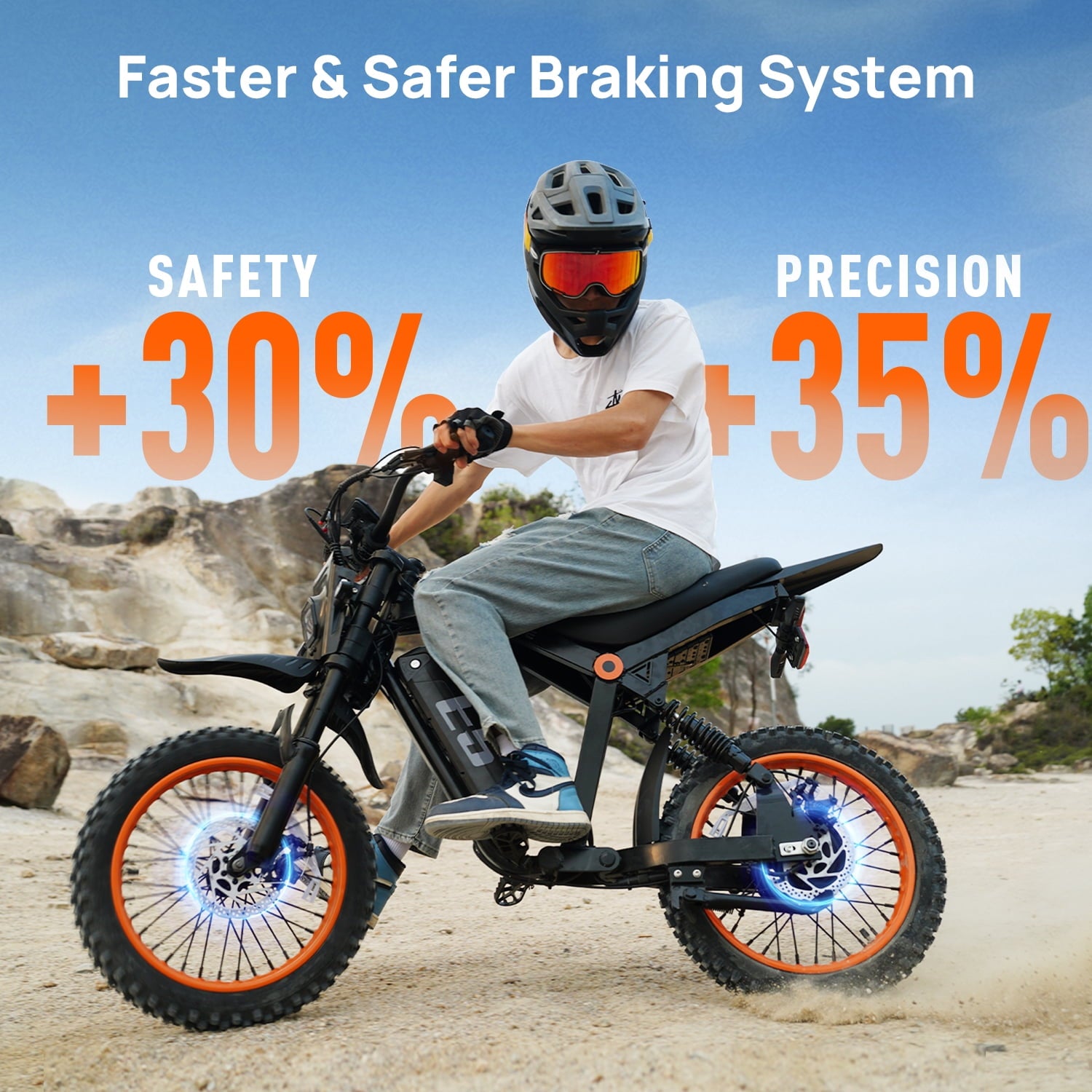 Tie Tie Electric Bike for Adults & Teens, Fat Tire E-Mountain Bicycle,Peak 1500W Motor 48V 20Ah 7-Speed EBike UL2849, LCD Display with NFC Unlock Electric Bikes