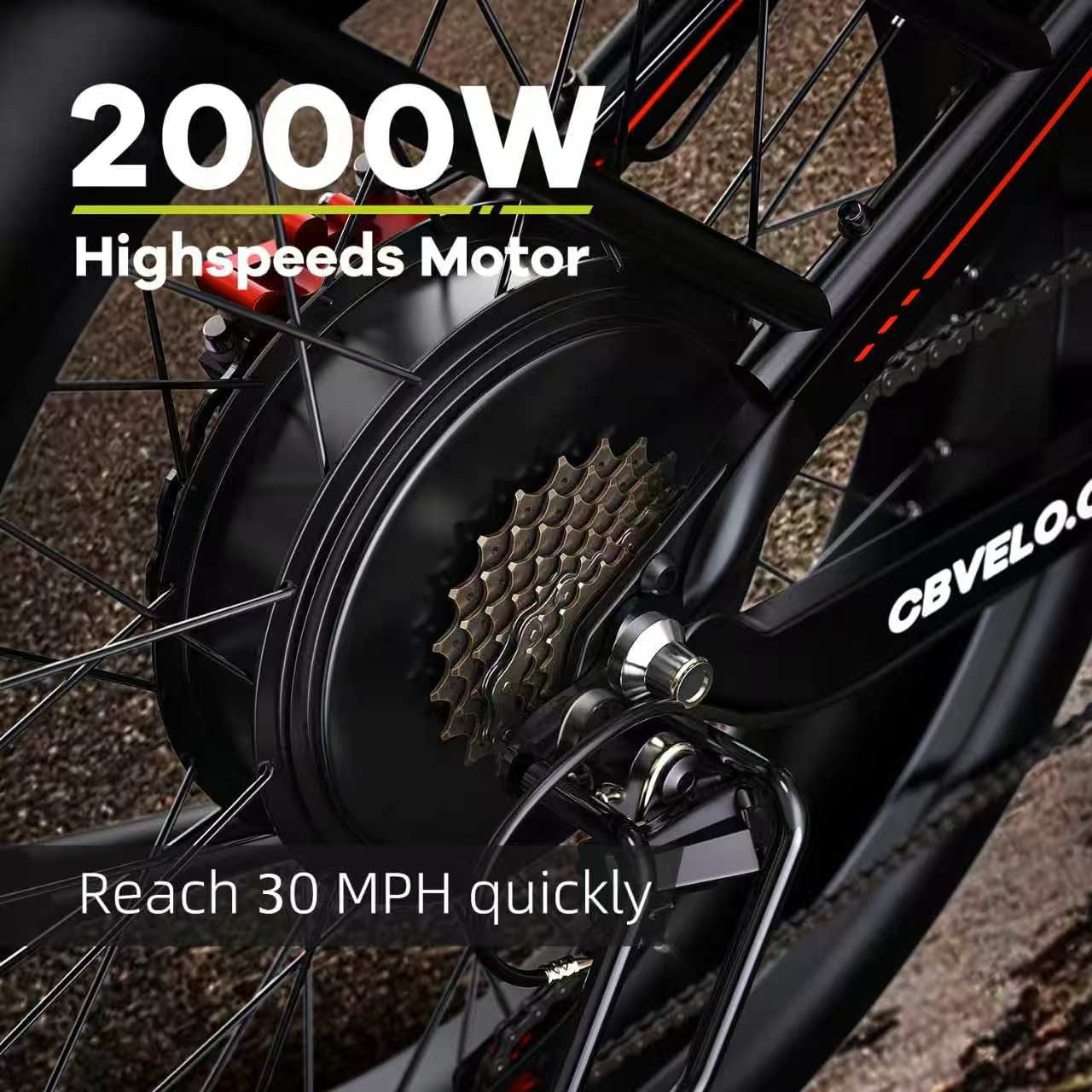 26x 4 Electric Bike,2000W Peak Motor,60V 50AH Removable Battery,Full Suspension Fat Tire E-Bike,Rear Rack, UL 2849 Electric Bikes