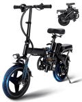 APYEAR 14 Folding Electric Bike 20 Miles, 500W Peak Electric Bicycle for Adults,  Ebike Speed of 15MPH, Suitable for Commuting? UL 2849 Electric Bikes