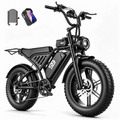 AZHAR Off-Road Electric Mountain Bike for Adults, 20*4 Fat Tire E-Bike, 48V 20Ah Removable Battery, 750W Rated (2500W Peak) Motor, 32MPH Max Speed , UL2849 Certified Electric Bikes