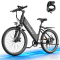 AZHAR Electric Bike for Adults, 26 Electric Mountain Bike, 750W Power Motor, Up to 20 MPH 45 Miles, Electric Bicycle with 48V 10AH Removable Battery, UL 2849 Electric Bikes