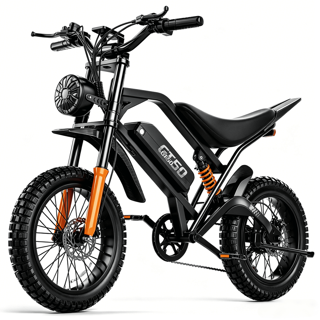 AZHAR GT50 Electric Bike for Adults, 3000W Motor, 20x3 Fat Tire Mountain Bike, 48V/23Ah Battery, UL2849 Electric Bikes