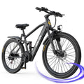 Aairsk GT900 24-inch Electric Mountain Bike (Black), 400W motor, top speed 25 mph, 36V 13Ah battery, Shimano 7-speed gear system, suspension fork, off-road electric bike Electric Bikes