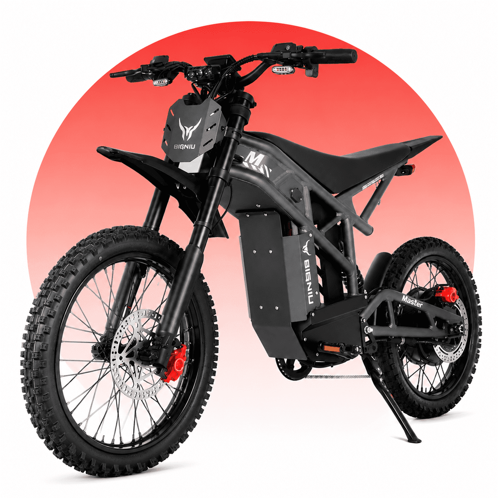 BIGNIU BG-Master Electric Bike for Adults, 2000W Rated / 3000W Peak Motor, 60V 32Ah (1920Wh) Removable Battery, UL 2849 Certified, Full Suspension, Up to 43 MPH, Up to 27 Miles Electric Bikes