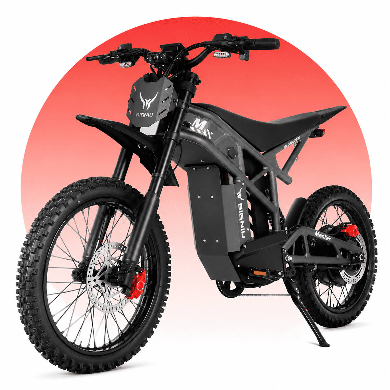 BIGNIU BG-Master Electric Bike for Adults, 2000W Rated / 3000W Peak Motor, 60V 32Ah (1920Wh) Removable Battery, UL 2849 Certified, Full Suspension, Up to 43 MPH, Up to 27 Miles Electric Bikes
