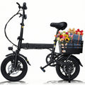 BroPath Electric Bike for Adults, Ebike, Electric Bicycle with 432WH Battery,14 Folding Ebike, 18MPH,20+ Miles(MAX),500W Motor,Multi-Shock Absorbers,UL2849,Commuting Mini E Bikes Electric Bikes