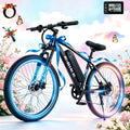 BroPath Electric Bike for Adults, Ebike, Electric Bicycle with 576WH Removable Battery,26 Mountain Ebike 25MPH,40+ Miles(MAX),800W High Motor,Multi-Shock Absorption,Commuting,UL2849 Electric Bikes