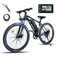 Bycyla Electric Bike for Adults,26”Electric Mountain Bike 576Wh Internal Battery & LCD Display, with 7-Speed, 25MPH,Ebike,Full Suspension, 750W (Peak) Motor Commuter Electric Bicycle,UL2849 Electric Bikes