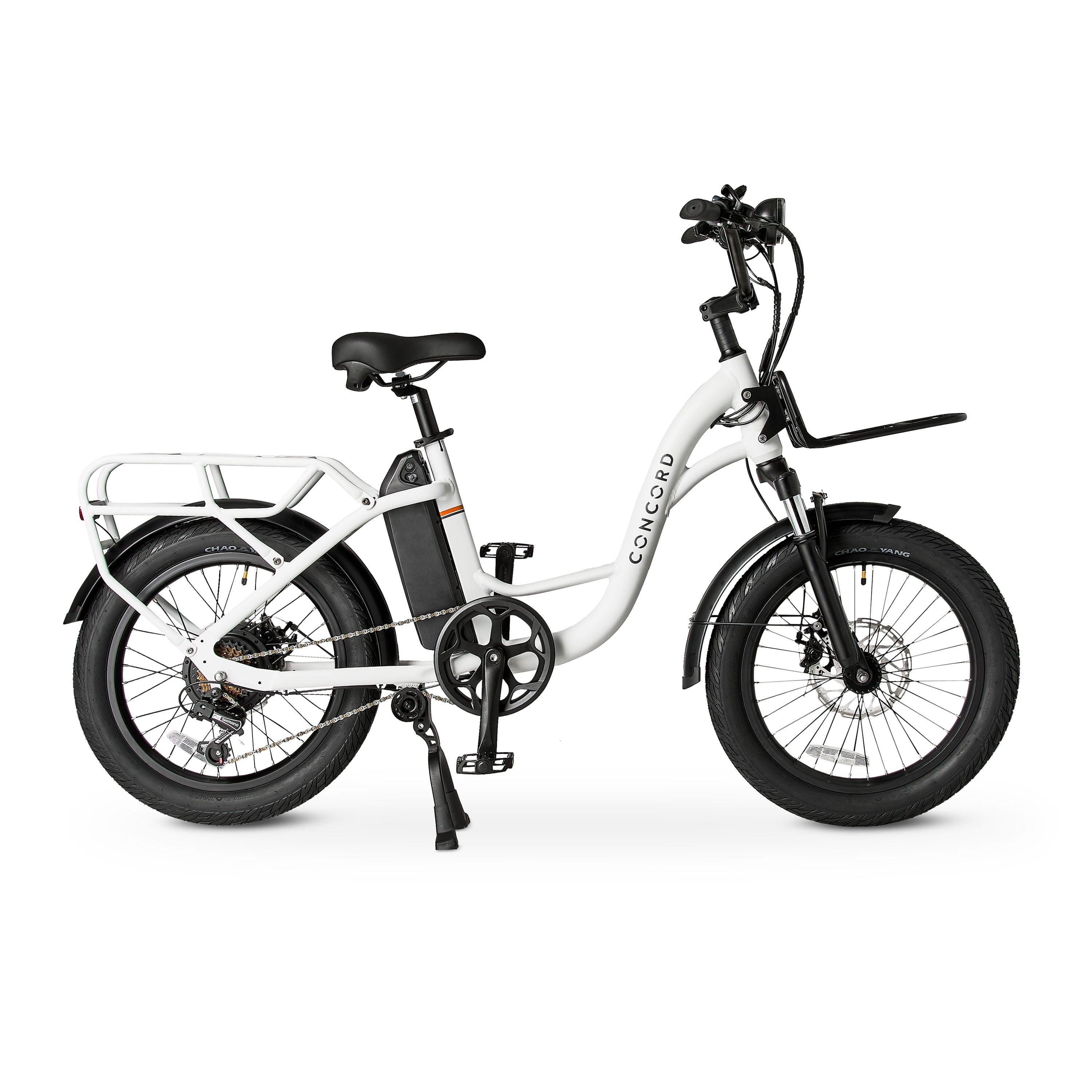 Concord 20 LoadPro Electric Cargo Bike 20 Wheels, 48V Class 2, Off-White, Fits Riders 4'11 - 6'3, Adult, Unisex, Online Only Electric Bikes