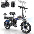 Electric Bike for Adults, 16 Tire Electric Bicycle with Peak 750W Motor 28 MPH Max Speed, 48V Removable Battery Range to 45 Miles Off Road Ebike Electric Bikes