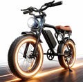 Electric Bike for Adults, 2200W, 35MPH & 75 Miles, 20x4 Fat Tire, 48V 15.6Ah Removable Battery, 7-Speed & 3 Modes, Full Suspension E Mountain Bike, UL 2849 Certified Electric Bikes