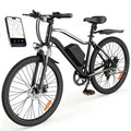 Electric Mountain Bike for Adults, 26 E-Bike with Shimano 7-Speed Gears,750W Peak,36V Removable Battery, Twist Throttle & Pedal Assist Electric Bikes