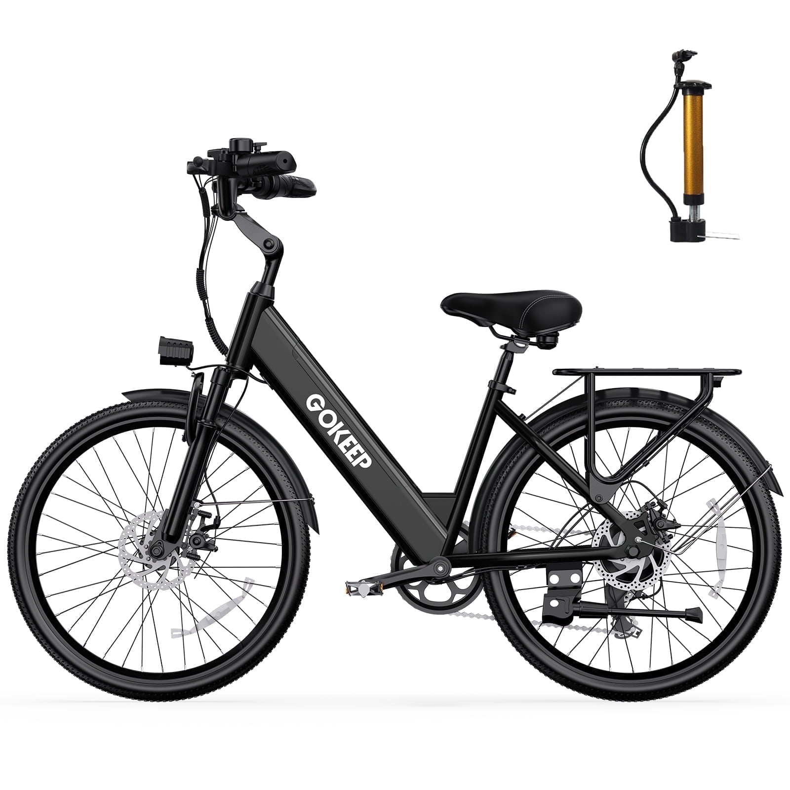 GOKEEP Electric Bike for Adults 600W Motor 10.4AH 48V Battery 26 All Terrain Ebike UL2849 Electric Bikes