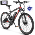 Gocio 27.5 Electric Mountain Bike for Adults, 750W Peak Motor, 48V 10.4Ah Battery, 20MPH, 21 Speed, Lockable Front Suspension, UL2849 Certified Electric Bikes
