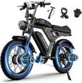 MOVCAN V30PROMAX Electric Bike for Adults, 3000W Dual Motor 37.5MPH, 48V 40Ah Dual Battery 120 Miles, 20x4 Fat Tire Full Suspension E-Mountain Bike, APP Control, UL2849 Electric Bikes