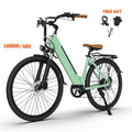 Movcan V80 1000W Electric Bike for Adults, 28MPH & 70 Miles Range, 26 City Cruiser Ebike with 48V 13Ah Removable Battery, 7-Speed Dual Disc Brake Mountain Commuter E-Bike Electric Bikes