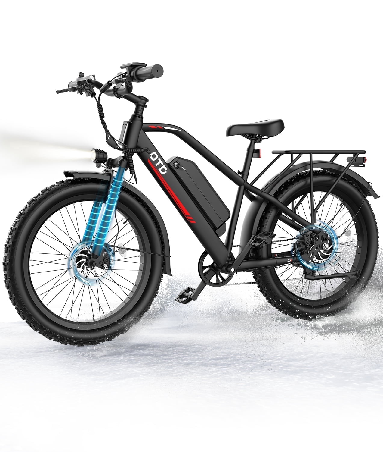 Electric Bike for Adults,1600W Fat Tire Ebike, 90+ Miles 28MPH E-Bicycles with Hydraulic Brakes, Fat Tire All-Terrain Electric Bicycle Electric Bikes