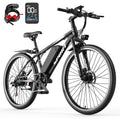 PostJoy Electric Mountain Bike 26 1200W Peak Motor, 65 Miles 28MPH Ebike, 480Wh Battery Electric Bicycle for Adults 7 Speed Electric Bicycles Front Fork Suspension Electric Bikes