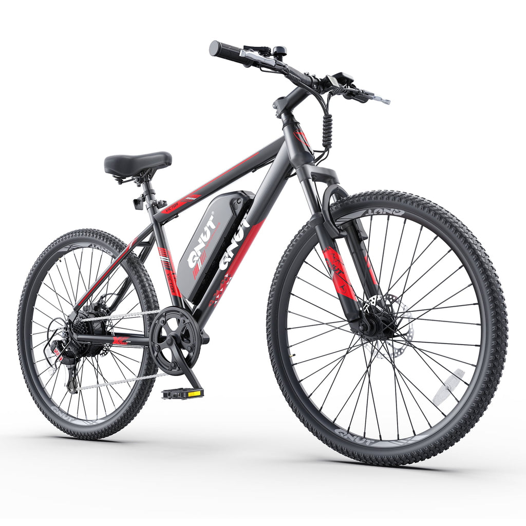 QNUT Victor 4.0 Electric Bicycle for Adults&Teens,Peak 750W,40-Mile Range,20MPH,7-Speed,7.8Ah Removable Battery,26,Dual Disc Brakes,Mountain E-MTB,Commuter Road Bike,UL2849 Electric Bikes