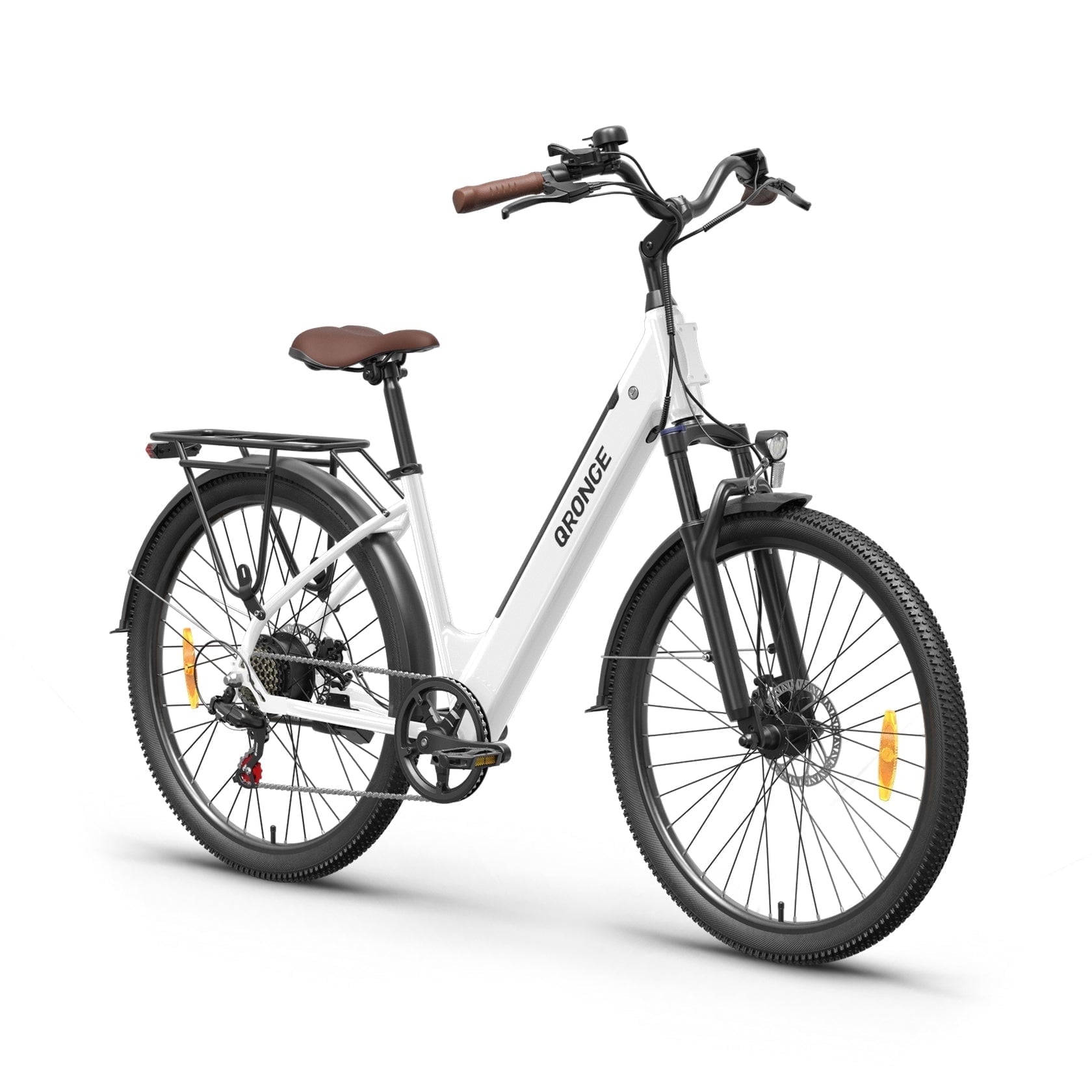 26 inch Electric Bike for Adults 1200W Peak Step Through E-Bike 70Miles Range 25 mph Max Speed Electric Bicycles 7-Speed Front Fork Suspension E-Mountain Bikes 36V 12.8AH Battery, UL2849 by SGS Electric Bikes
