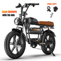 T73 Max Electric Bike for Adults, 48V 36Ah Large Battery, 1500W Powerful Motor 33MPH, 20×4 Fat Tire E-Mountain Bike Off-Road, UL2849 Electric Bicycle Electric Bikes