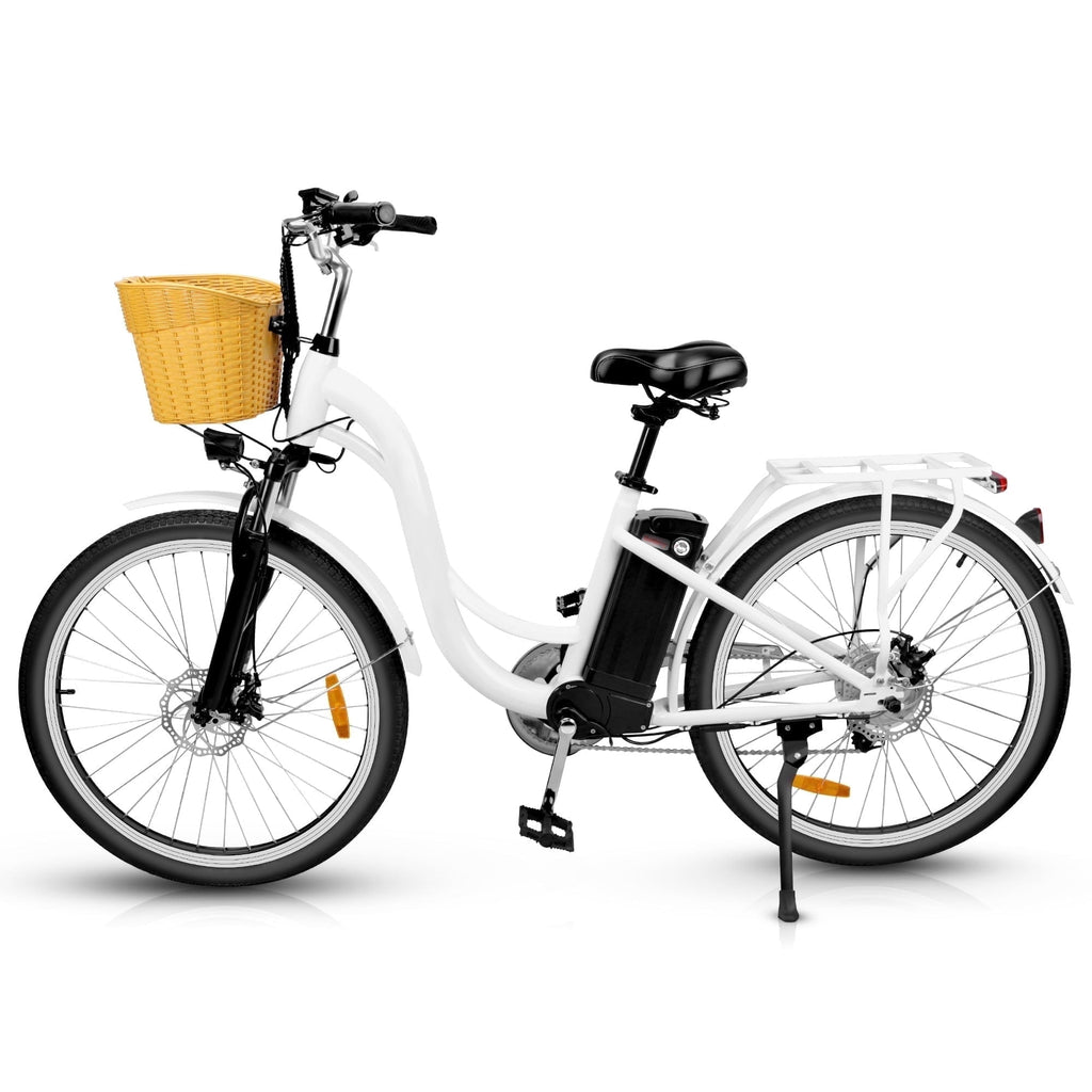 Trekpower Electric City Bike for Adults 26,500W E-Commuter Bikes 48V 10AH UL2849,Black Electric Bikes