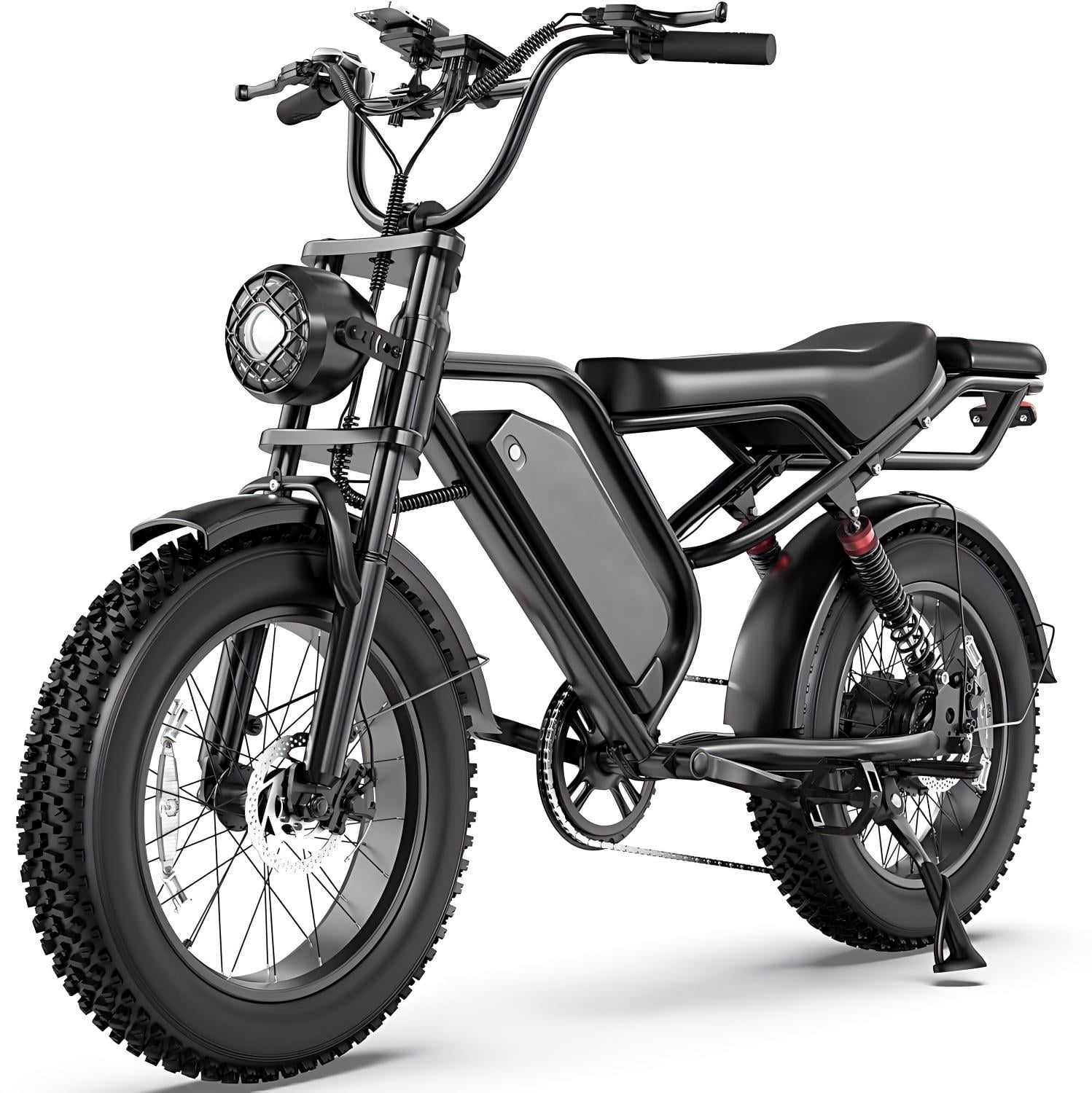 UNEEDE  E Mountain Bike for Adults, 750W, 20x4 Fat Tire, 48V/15AH Electric Bikes