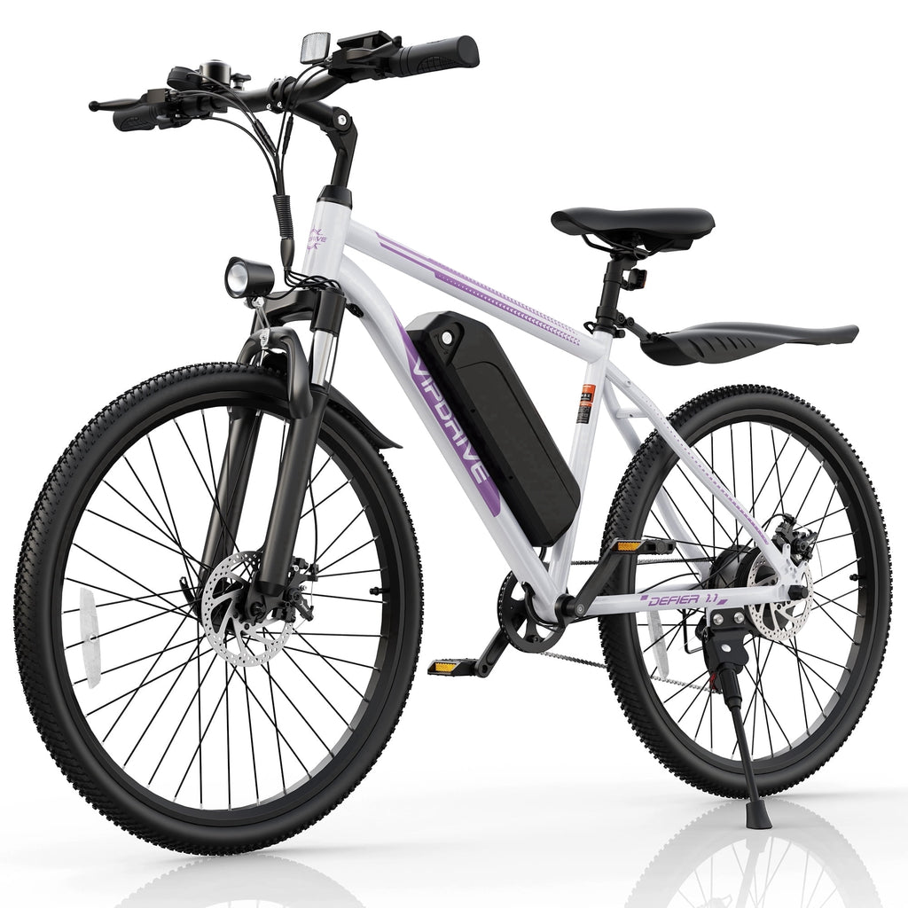 VIPDRIVE Electric Bike for Adults, 26'' 750W Peak Ebike, 48V 7.8AH Removable Battery，Up to 40 Miles 20MPH Electric Mountain Bike，Front Fork Suspension，UL2849 Electric Bikes