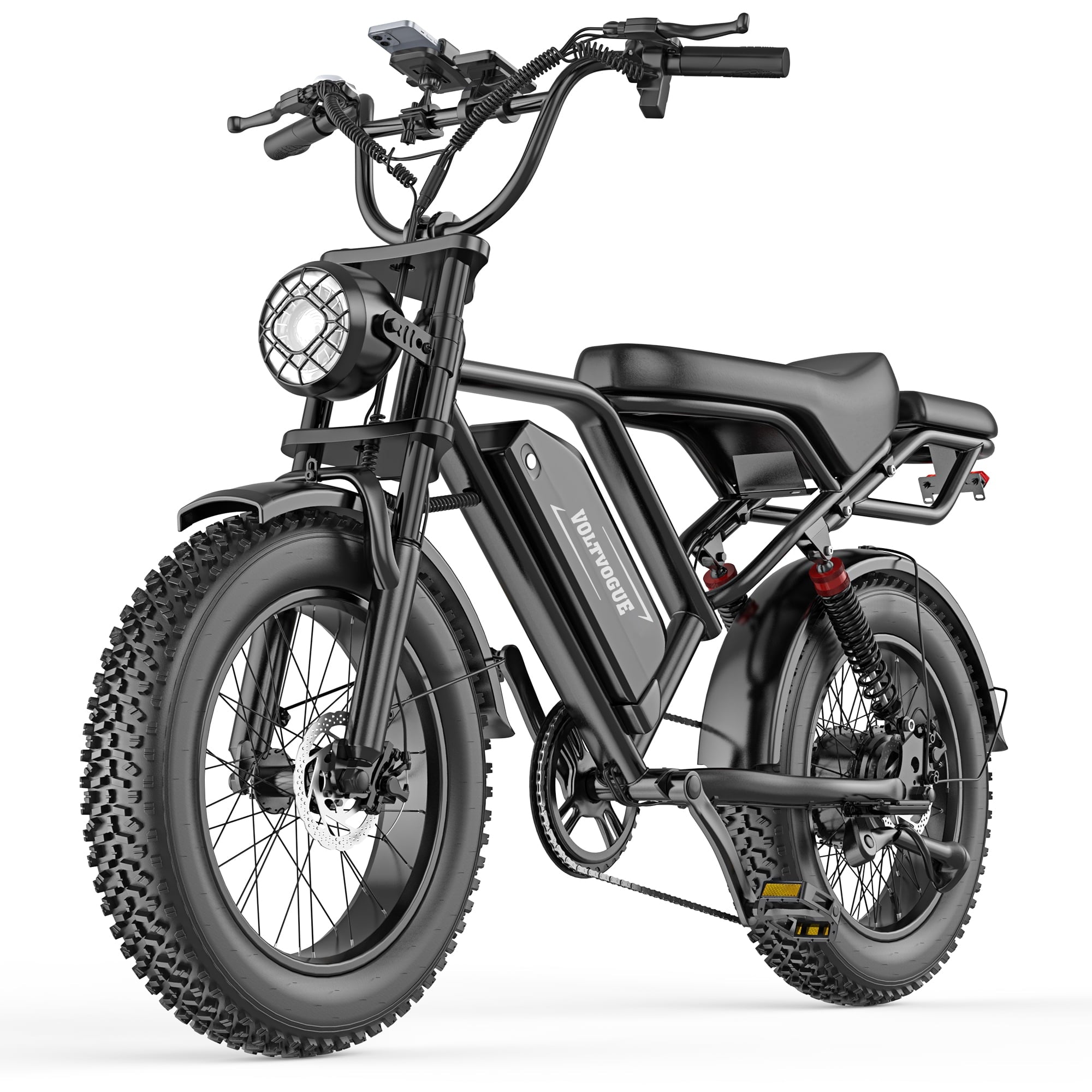 VOLTVOGUE BK-20 Adult Electric Bike, 1500W Brushless Motor, 20 Fat Tire 48V 960Wh Ebike, 31MPH Top Speed Dual Suspension Electric Bikes
