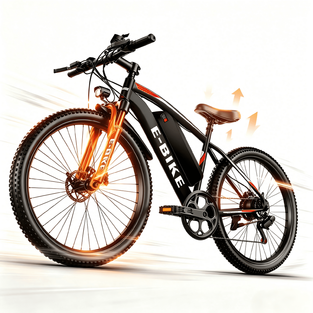Electric Bike for Adults, Peak 750W Motor 20MPH 35Miles Lightweight Ebike for Teens, 26in E Mountain Bike with 432Wh Removable Battery, 7-Speed Full Suspension UL2849 Electric Bikes