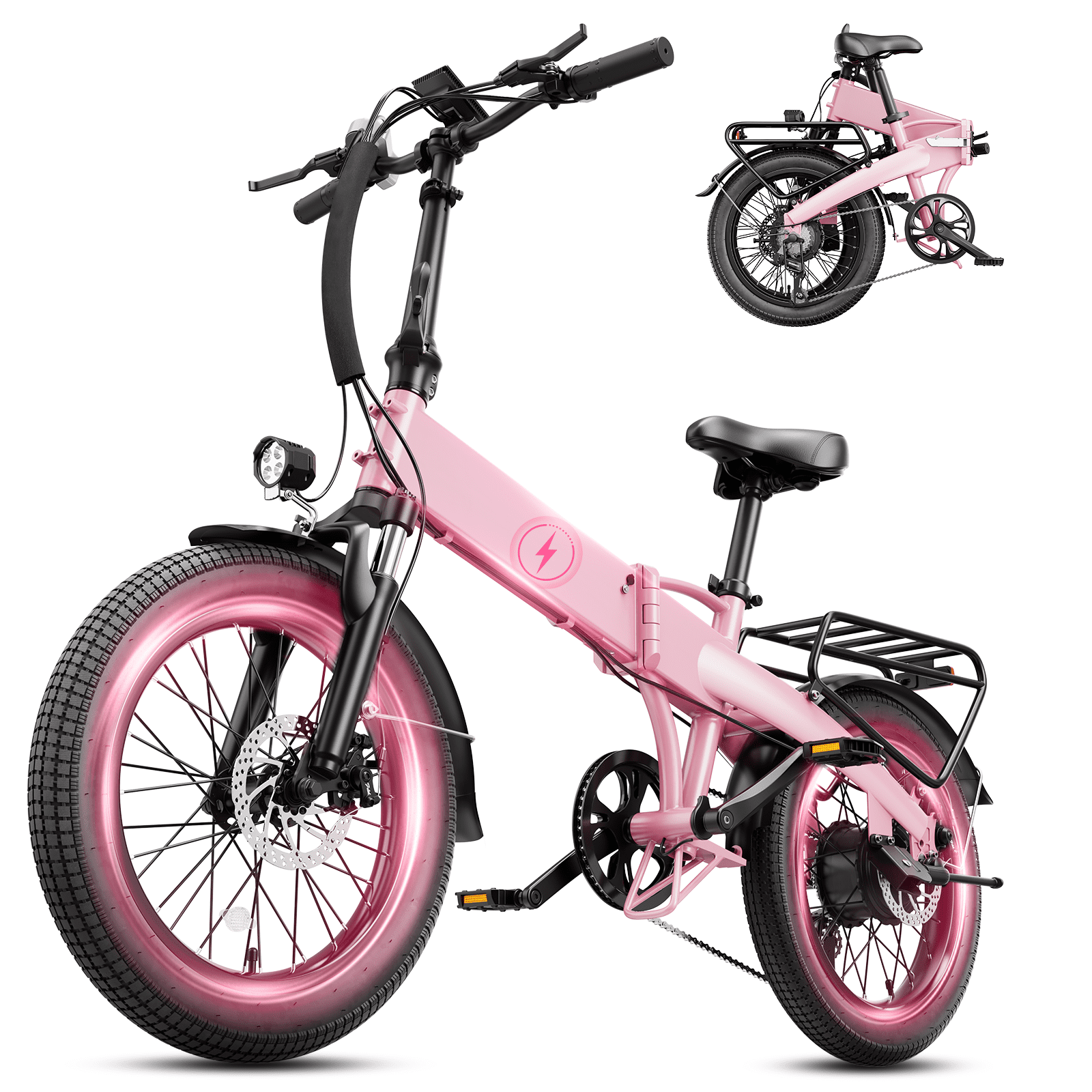 YareYi Electric Bicycle for Adults 20, 750 Peak Motor Folding E Bike with 48V Battery, 25 MPH E Mountain Bike, UL 2849 Electric Bikes
