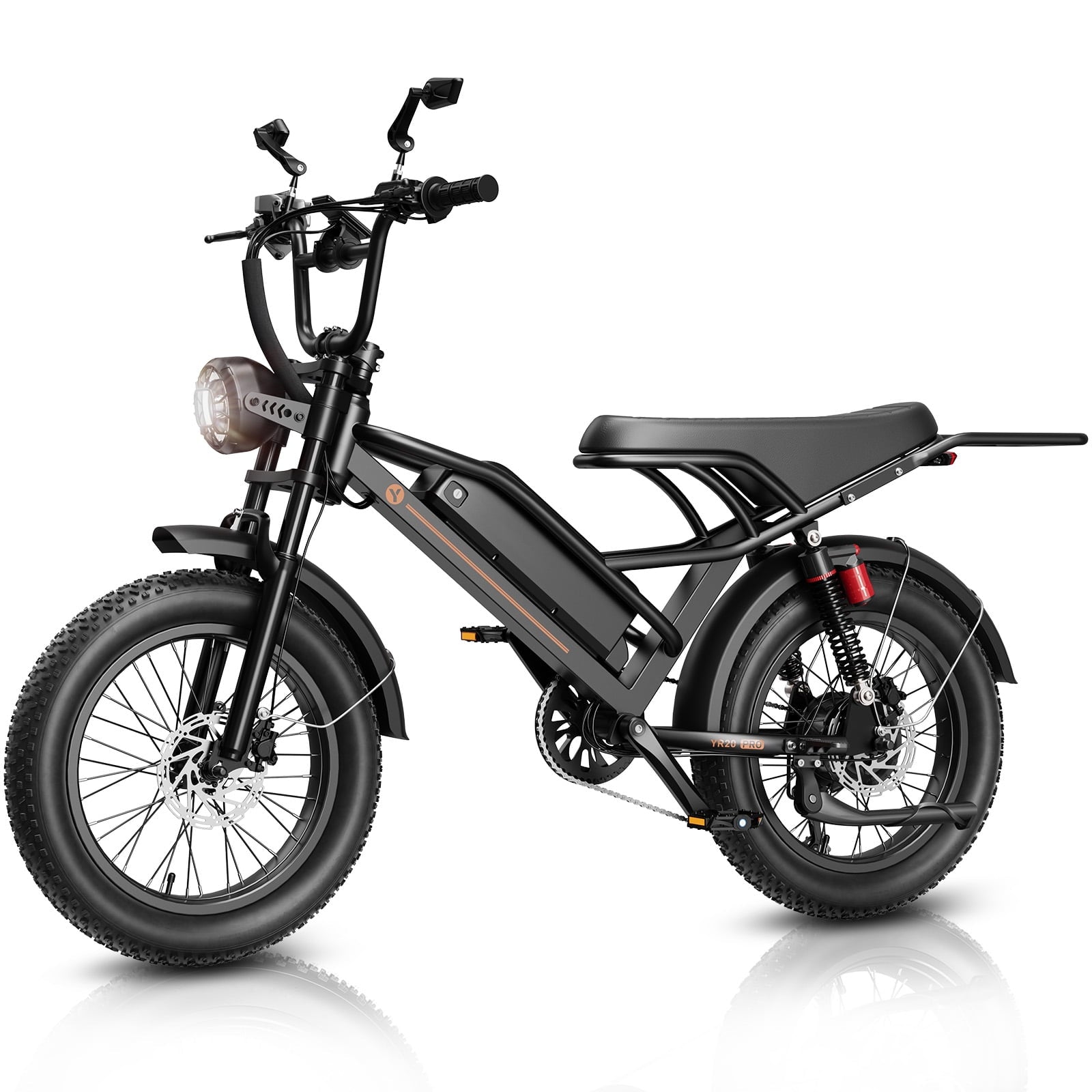YareYi Electric Bike for Adults 20, 32MPH Fat Tire E-Bike, 4000W Peak Mountain Bicycle, 52V 20Ah Removable Battery UL2849 Electric Bikes