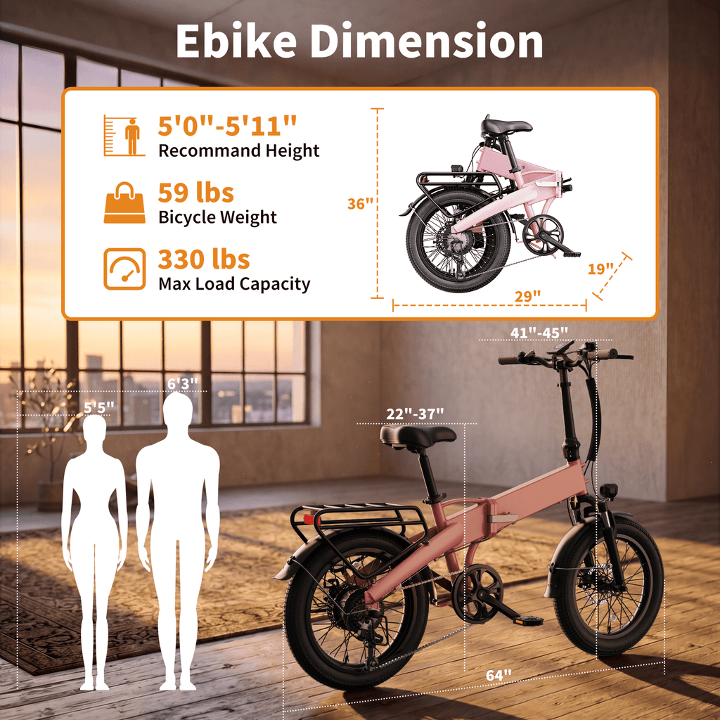 YareYi Electric Bicycle for Adults 20, 750 Peak Motor Folding E Bike with 48V Battery, 25 MPH E Mountain Bike, UL 2849 Electric Bikes