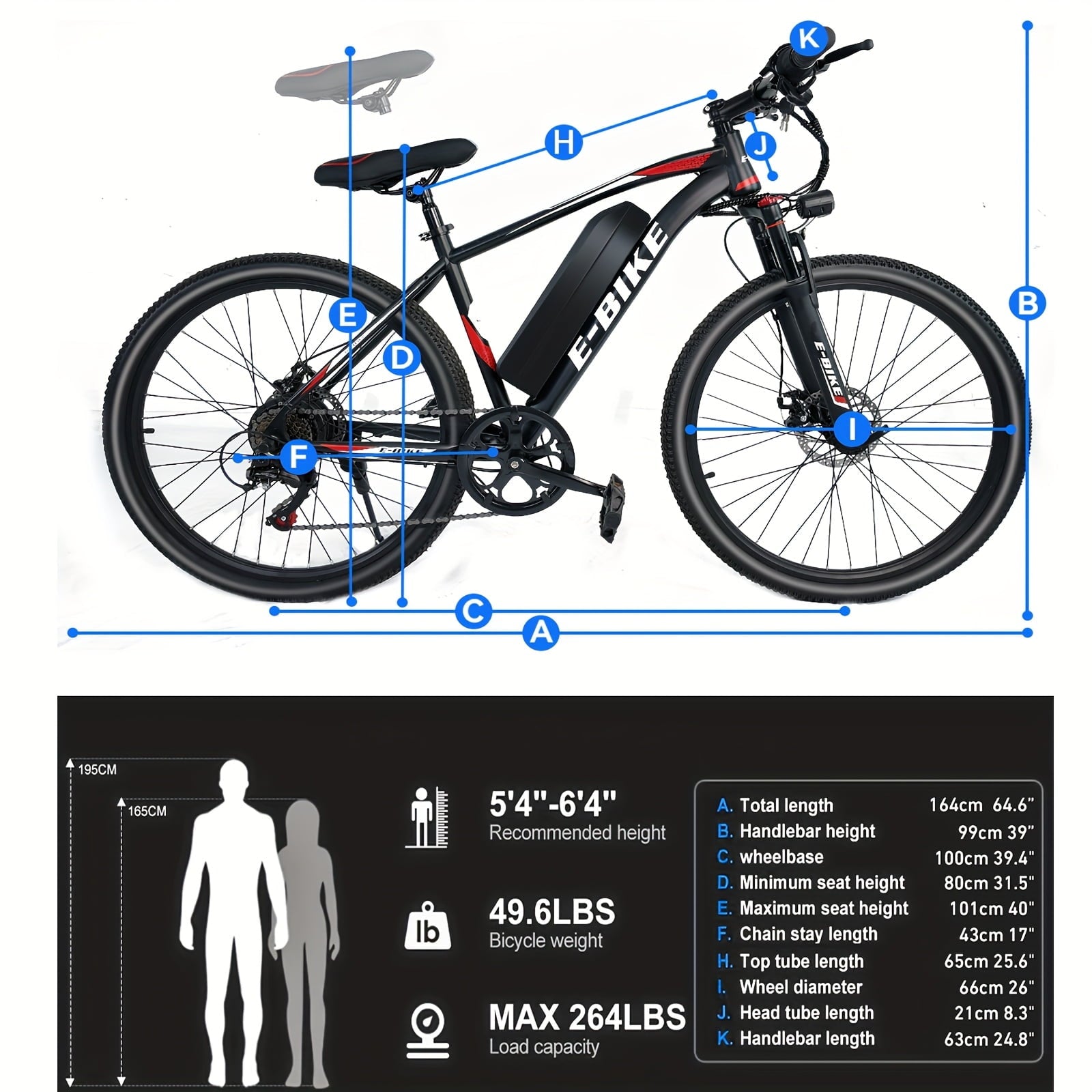 Bycyla Electric Bike for Adults,26 Electric Bike,40+ Miles,7-Speed,25Mph Power by 750W(Peak) Motor Mountain Ebike,Full Shock Absorber,Electric Bicycles for Commuting,E-Bike,UL 2849 Electric Bikes