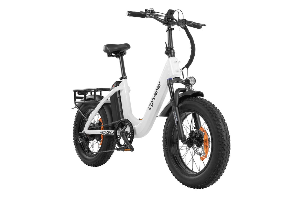 Cyrusher Rumble Electronic Bike for Adult 28,500W E-Bike 48V 18Ah UL2849 22 MPH Max Speed Step-Through Bike for Daily Commute Electric Bikes