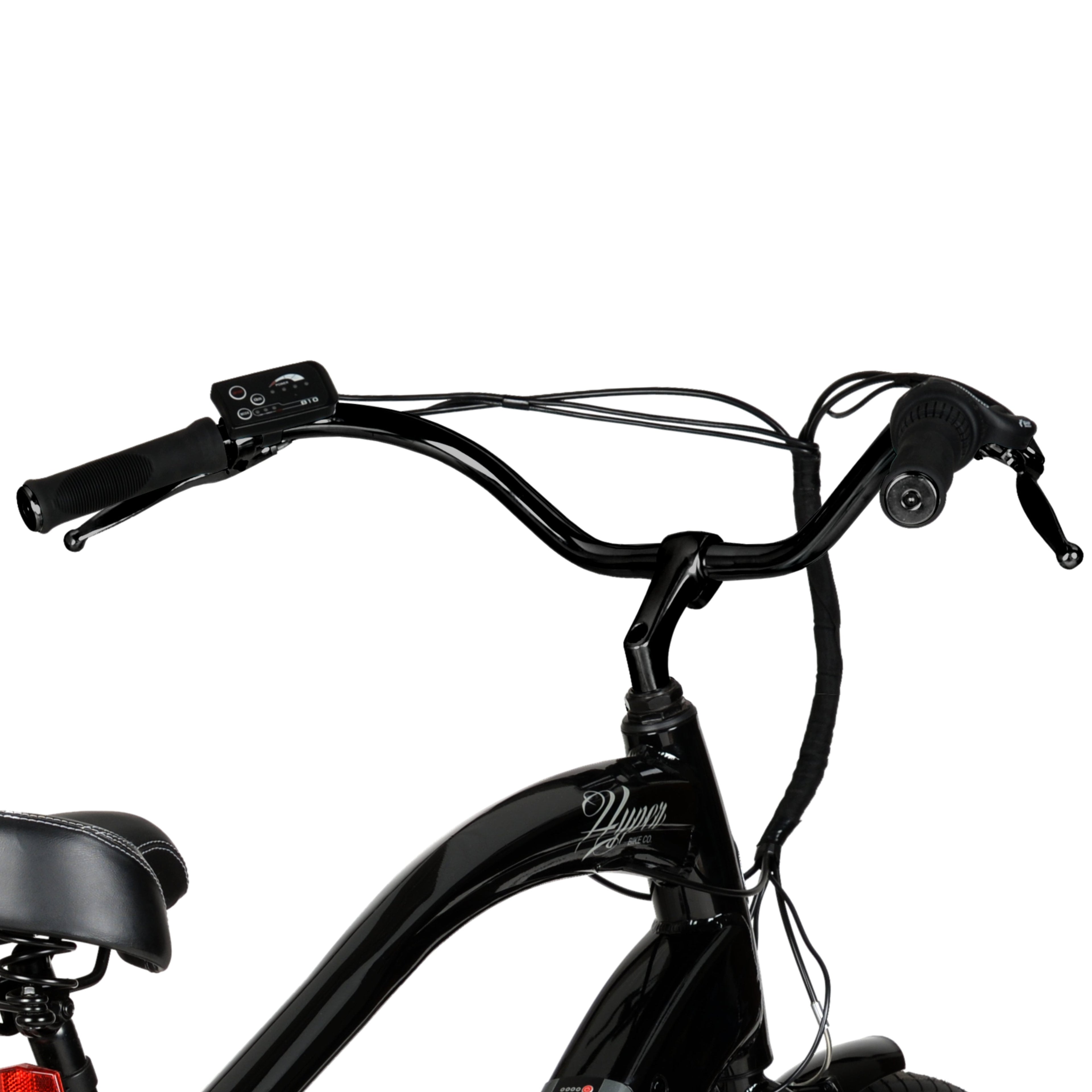 Hyper Bicycles 26 36V Men's Electric Cruiser E-Bike with Pedal-Assist, 250W Motor, Black Electric Bikes
