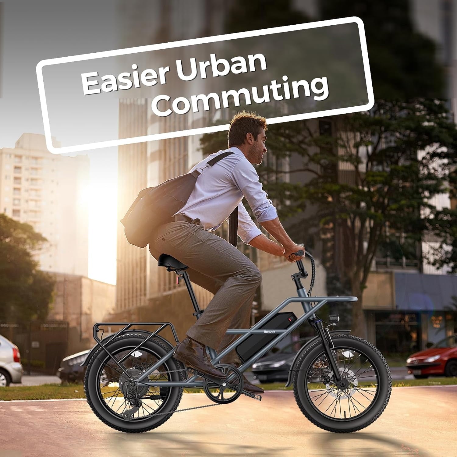 GSPEED A03 1200W Peak Electric Bike, 20 Fat Tire All-Terrain for Adults, 70 Mile Range, 48V 13Ah Battery, 28 MPH, Front Suspension, UL2849 Certified Electric Bikes