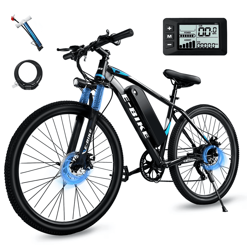 BroPath Electric Bike for Adults, Ebike, Electric Bicycle with 576WH Removable Battery,26 Folding Ebike, 25MPH,40+ Miles(MAX),800W High Motor,Multi-Shock Absorption,Commuting E Bikes,UL2849 Electric Bikes