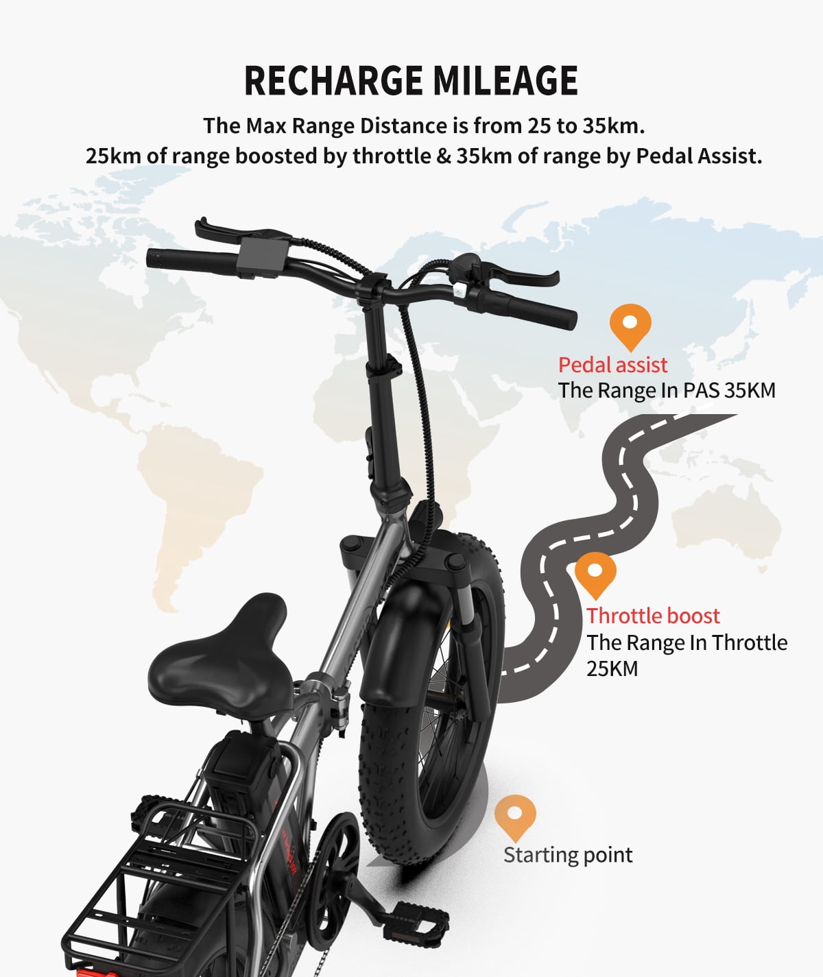 Aostirmotor Folding Electric Bike 20 inch Fat Tire , with 750W Motor, 48V 12.5AH Removable Lithium Battery,Ebikes for Adults UL2849 Electric Bikes
