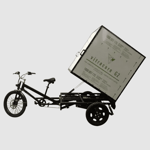 Electric Box Cargo Trike Bike 500W Motor 48V Battery Delivery Truck 3 Wheel Utility Bicycle 660 lb Load Pedal Assist Throttle Black Electric Bikes