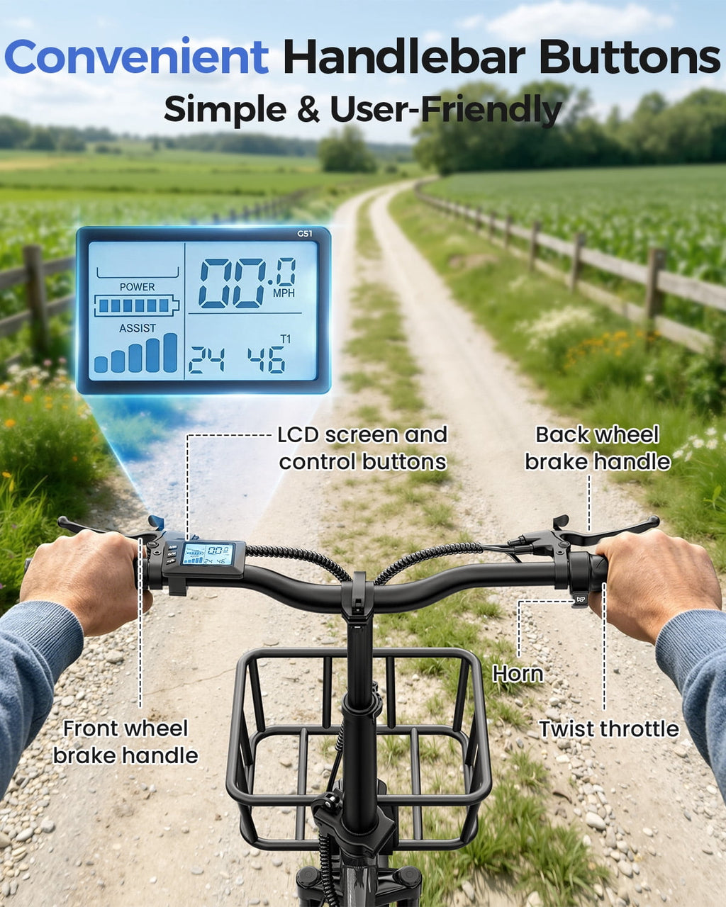 SPACEWALK Adult 3 Wheel Electric Tricycle, 18×3.0 Fat Tires, 48V 15AH battery 700W Peak Motor Up to 60 Miles Range, 18 MPH Adjustable Backrest Electric Bikes Electric Bikes