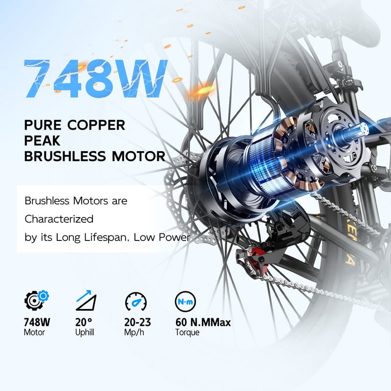 Unibike 26Electric Mountain Bike for Adults, 400W Brushless Motor Ebike, Top Speed 22MPH, 36V 13AH Lithium Battery, Gray Electric Bikes