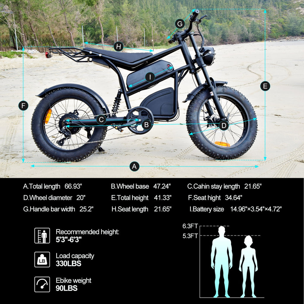 Smartravel Electric Bike for Adults ,1200W Peak Motor 20MPH 45+ Miles 48V 18.2Ah Removable Battery, 20x4 Fat Tire 7-Speed Mountain Commuter Ebike ,UL 2849 Electric Bikes