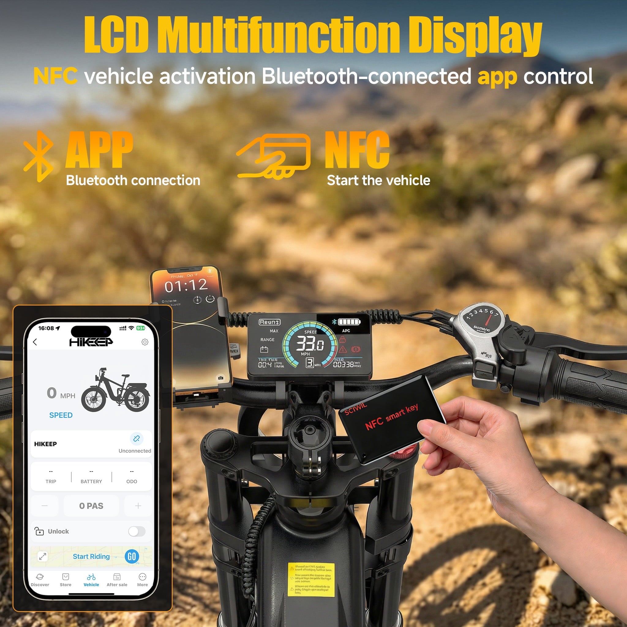 HiKeep Electric Bike for Adults, 2000W 4000W Peak Motor, 48V 25Ah Removable Lithium Battery, 26x4 Fat Tire E-Bike, 7-Speed Shimano, Full Suspension, Rear Rack, UL 2849, Black Electric Bikes