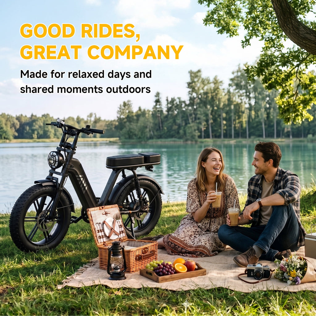 TST Electric Bike for Women, 750W Motor 48V15AH Battery, 20x4 Fat Tire, Hydraulic Disc Brakes, Full Suspension, UL2849 Electric Bikes