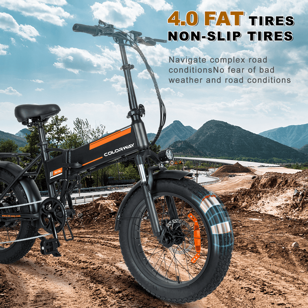 COLORWAY 750W Electric Bike for Adults , 20X4.0 Electric Bicycles with 36V/12AH Removable Battery E Bikes UL2849 Electric Bikes